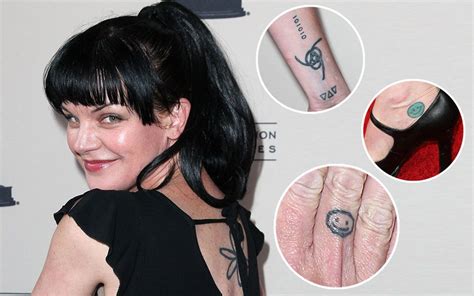 pauley perrette tattoos|Former NCIS star Pauley Perrette puts her tiny tattoos on display。